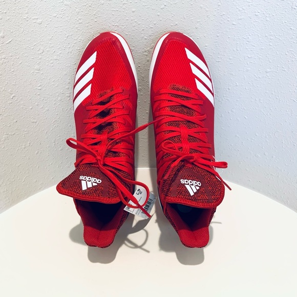 Adidas Men’s Icon Bounce Hybrid Red Baseball Cleats Size 12 NWT main image 14